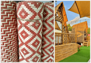 sawali Amakan bamboo wall